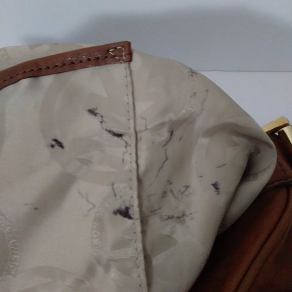 Michael Michael Kors  Brown Leather Purse Satchel Bag RARE - Picture 12 of 16